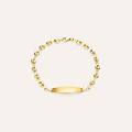 bracciale con targhetta holy oro giallo collezione holy oro giallo