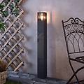 lampione facado ii altezza 100 cm grigio/fumo 11 x 11 cm ip65
