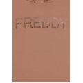 felpa sportiva da donna con interno cappuccio in velluto warm taupe donna xx large