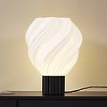 lampada da tavolo nuvia altezza 39 1 cm bianco tornito