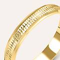 fede classica diamantata 3. 3 mm oro giallo collezione fede fantasia 750/1000 oro giallo