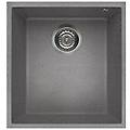 - lavello quadra 100 granitek sottotop 38x44 cm 1 vasca colore grigio cemento 48