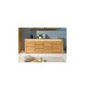 credenza in legno di quercia selvatica 223x40x85 oliato naturale kent #131