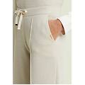 pantaloni donna wide leg mélange lurex white sand donna extra small