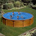 piscina fuori terra tubolare kitpr558wo marrone h 1. 32 x ? 5. 7 m