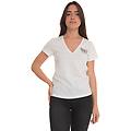 t-shirt turbato bianco
