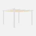 telone per pergola condate in poliestere 3x4 m. ecrù