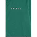 felpa zip collo alto con dettagli floreali e stampa su manica greenlake donna extra small