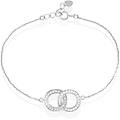 bracciale silver shine argento rodiato cubic zirconia collezione silver shine bianco