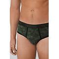 slip cotone stampato con logo uomo nero tamaño l