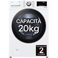 f0p3020tswc lavatrice capacità xl 20kg ai dd serie p3 classe b 1000 giri turbowash 360 vapore