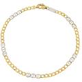 bracciale uomo in oro giallo e bianco mmw080gb21