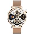 - orologio connesso di cristallo con chiamate a quadrante in strass e tracker della salute
