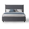 evergreenweb letto matrimoniale con contenitore bilbao grigio scuro