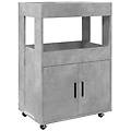 - carrello bar grigio cemento 60x39 5x89 cm in legno multistrato