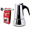 set fih 1138 macchina da caffè a induzione 6 tazze + pinze e cucchiaio