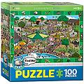 - una giornata allo zoo puzzle trova e trova 100 pezzi