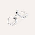 orecchini lobo red carpet argento rodiato cubic zirconia collezione red carpet bianco