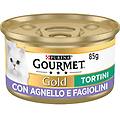 purina gold tortini umido gatto 85g agnello e fagiolini confezione da 24 pezzi cibo umido per gatti