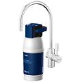 sistema di filtrazione acqua mypure p1 blu bianco sotto lavello con cartuccia p1000