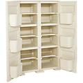 armadio alto omnimodus in polipropilene beige l 79 x h 15 x p 47 cm 2 ante adatto per