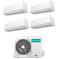 climatizzatore inverter hi comfort wi-fi quadri split 9000+9000+9000+18000 btu 5amw105u4rqc r-32