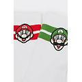 calze corte in spugna nintendo super mario e luigi uomo bianco taglia tu