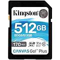 sdg3/512gb scheda di memoria sd (512gb sdxc canvas go plus 170r c10 uhs-i u3 v30)