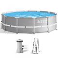 prisma frame 26716np &oslash;366x99 cm piscina rotonda + pompa filtro 45 w e scaletta