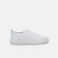 sneaker da donna in pelle bianco