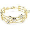 bracciale wide imber taglio round bianco placcato color oro os