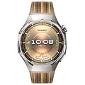 watch gt6 pro cassa 46mm in titanio e cinturino marrone. compatibile con ios e android. fino a 21