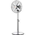 ventilatore a piantana 4 pale 40 cm acciaio cromato