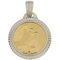 ciondolo medaglia battesimo oro giallo bianco gl100770