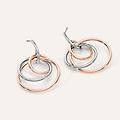 orecchini pendenti sunrise acciaio bicolore bianco / rosa collezione sunrise bicolore bianco / rosa