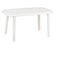 tavolo da giardino cayman in polipropilene 137x85x72 cm bianco