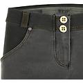 pantalone wr. up skinny vita e lunghezza regular in denim strappato black donna medium