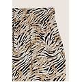 pantaloni regular fit in viscosa animalier con gamba dritta white zebra animalier donna large
