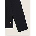 maglia donna in felpa bonded a trecce con collo a tubo nero donna extra large