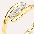 anello trilogy claire oro giallo cubic zirconia collezione claire misura 50 oro giallo