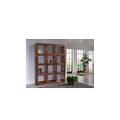 oxford #430 libreria in legno di acacia laccato / nougat 138x36x184