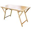 bricobravo tavolo richiudibile 138x70cm legno pieghevole colore naturale f2008