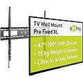 49892 supporto da parete per tv pro fixed (xl) da 43 a 100 75 kg fissaggio semplice e sicuro