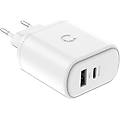 32w usb-c power delivery wall charger eu bianco