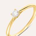 anello solitario grace oro giallo diamante collezione grace misura 56 oro giallo