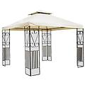 - gazebo in metallo 3 x 3 metri colore ecrù