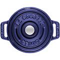 la cocotte mini cocotte rotonda 10 cm blu scuro