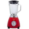 frullatore ss-5565 500w 1 5l vetro acciaio inox rosso vintage