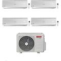 climatizzatore quadri split alys r 32 9+9+9+9 con quad110xd0c-o inverter wi-fi optional classe a++