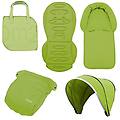 set di accessori per passeggino oyster 2 con seduta verde (lime)